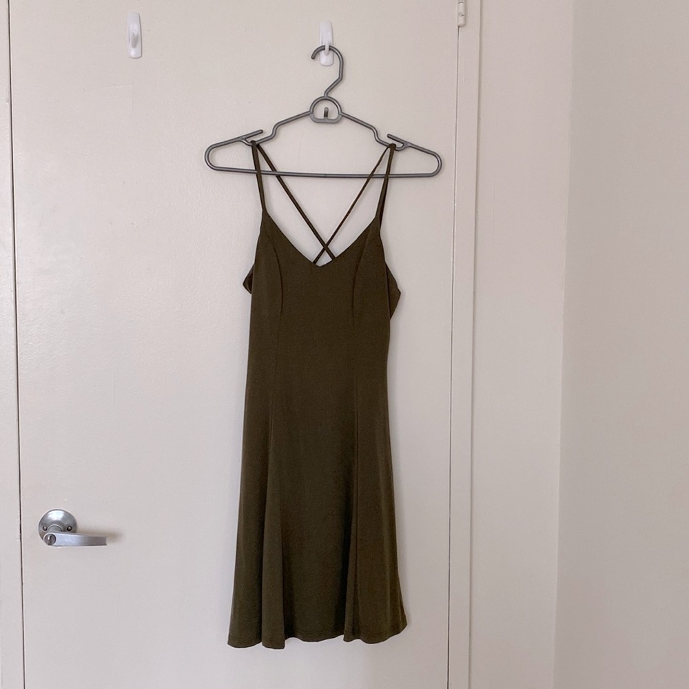 Alya Olive Green Dress
